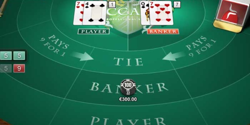 Quy tắc rút lá bài thứ 3 trong game casino Baccarat